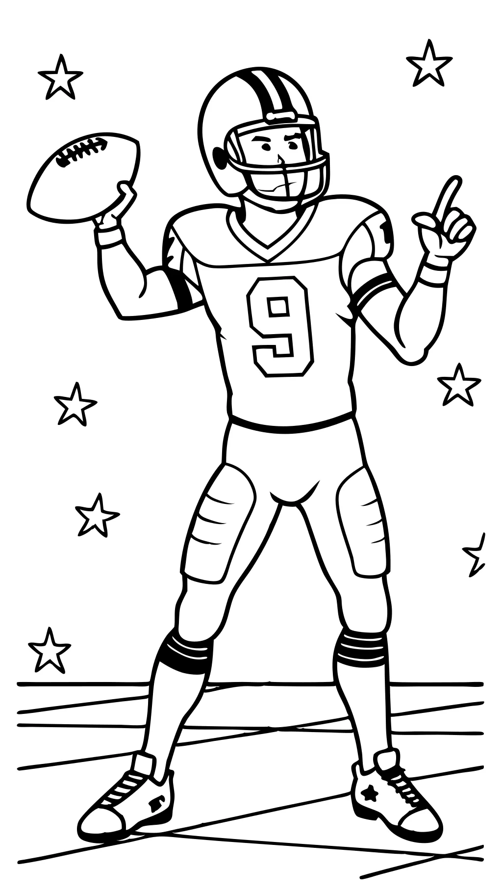 joe burrow coloring pages